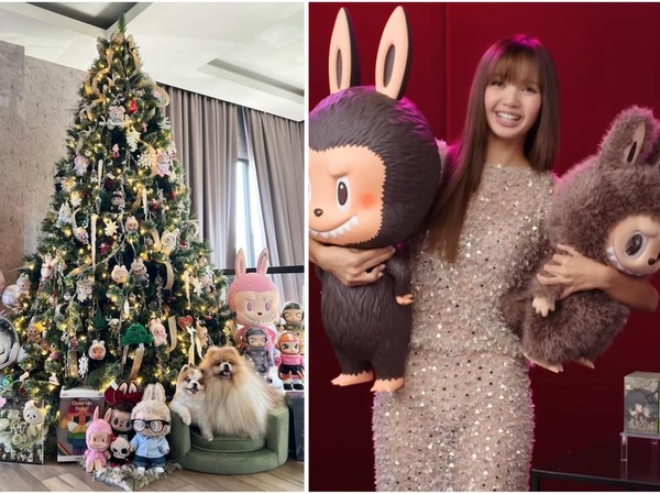 Most Pop Sepekan: Lisa BLACKPINK Hias Pohon Natal Serba Labubu Jadi Tren Baru